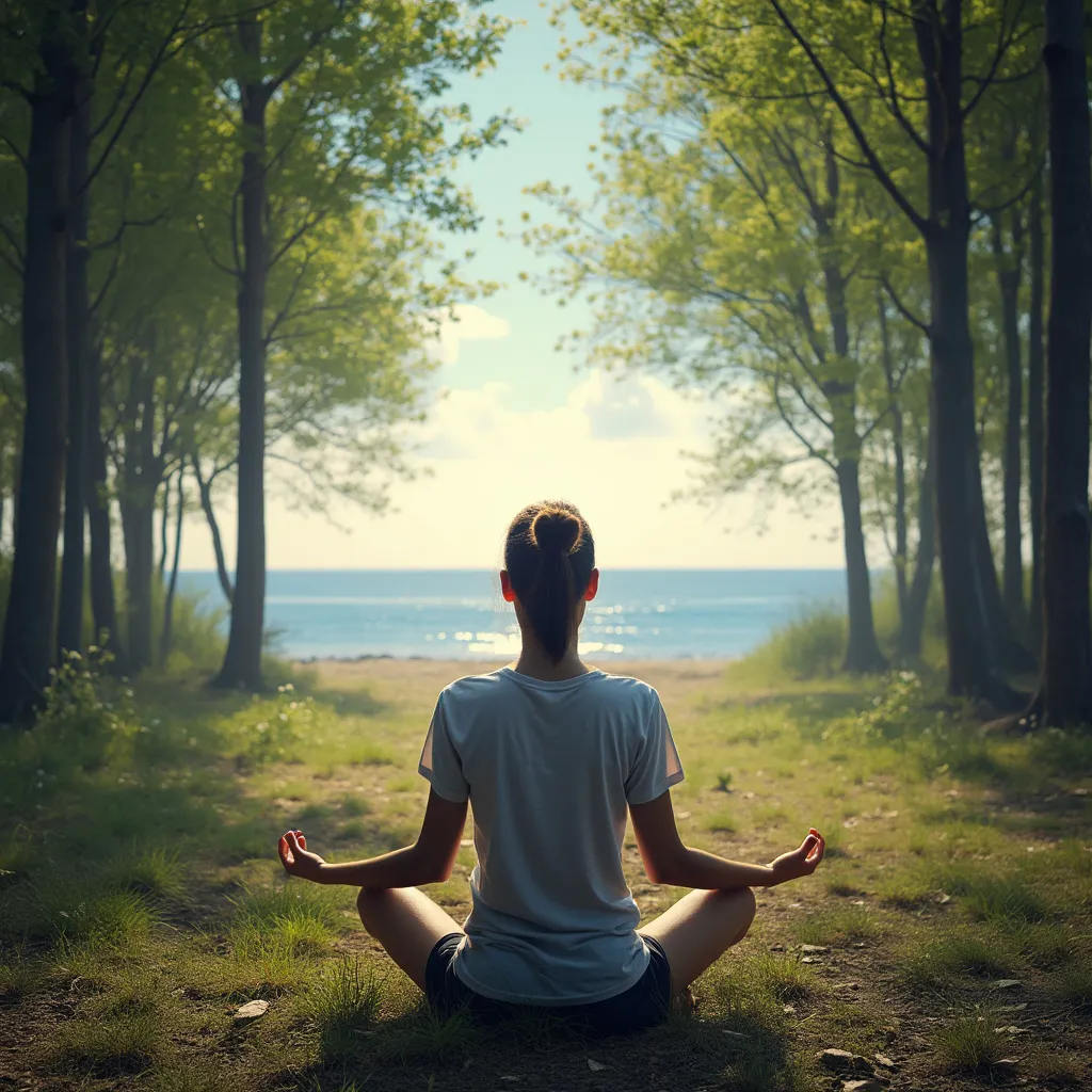 Moment de réflexion et de connexion avec la nature en France